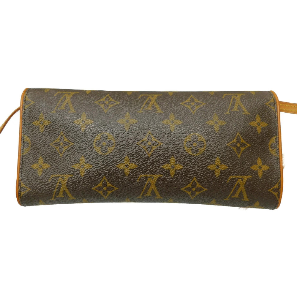 Louis Vuitton Brown Twin Monogram Shoulder Crossbody Pochette Bag Brown